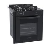Fogão de Embutir 4 Bocas Venax Gaudi Prisma Vitreo BL Gas GLP Preto