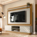 Estante Home Para Tv Até 75 Polegadas 2 Portas Guararapes Hanover/off White/petra