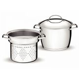 Jogo Cozi-pasta Allegra Aço Inox 20 Cm 4 L Tramontina