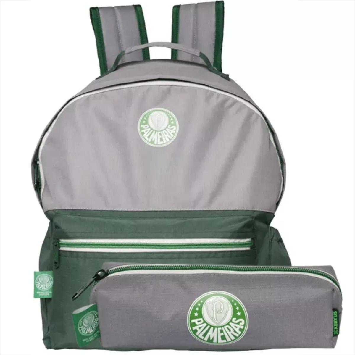 Kit Mochila E Estojo Lápis Palmeiras- Artigo Escolar 12074