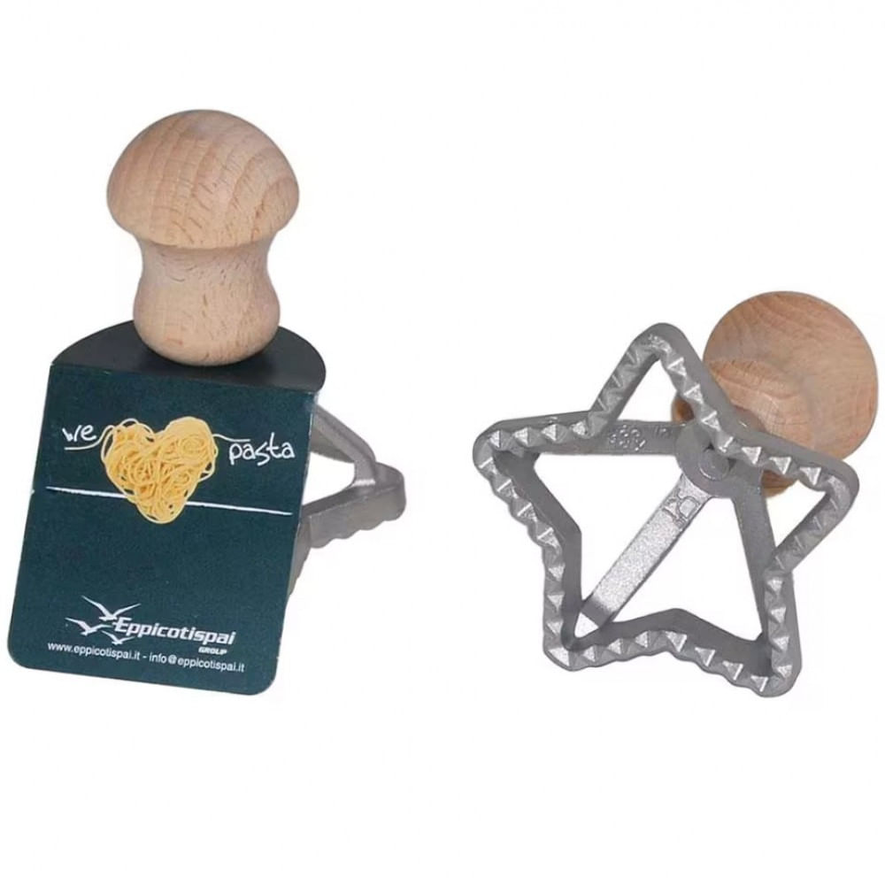 Cortador De Pressão Para Ravioli Eppicotispai Estrela Em Alumínio 7 Cm