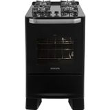 Fogão Mesa De Vidro 4 Queimadores Best Cook Suggar Bivolt Preto Preto