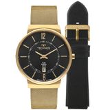 Relógio Technos Masculino Slim Dourado Gm17ac/t1p