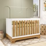 Berço Mini Cama 3 Em 1 Americano Mdf Popy Retrô Móveis Peroba