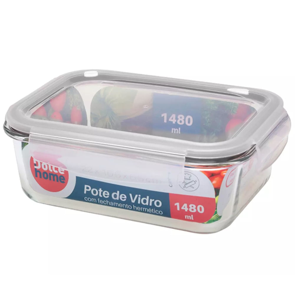 Pote Hermético Em Vidro 1480 Ml D0735