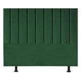 Cabeceira De Cama King Size Box 195 Cm Karla Suede Cor:verde