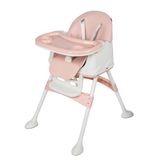Cadeira De Alimentação Portátil Bebê Honey Maxi Baby - Rosa