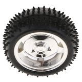 Roda De Pneu De Borracha De Robô Modelo Carro Pequeno Inteligente 85x38mm Para