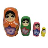 4 Bonecas Russas De Nidificação Matryoshka Para O Aniversário