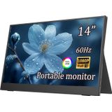 Monitor Portátil De 14 Polegadas Com Tampa Inteligente Usb E Hdmi De 1080p