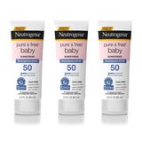 Loção Protetora Solar Neutrogena Pure &amp; Free Baby Spf 50 90ml, 3 Unidades