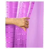 Cortina Blackout Pvc Voil Xadrez 2,80m X 2,50m - Rosa