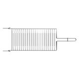 Grelha Tramontina Churrasco Em Aço Inox 42x23 Cm