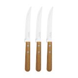 Conjunto De Facas Para Churrasco Tramontina Dynamic Com Laminas Em Aço Inox Natural 3 Peças