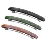 4 Polegadas Cabelo Comprido Barrettes Elegante Francês Clipes Automáticos Ponytail Holders Large Acrilic Resin Hairgrip Clasp Clamp For Wome
