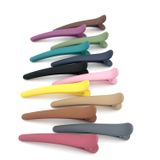 12 Clipes De Cabelo Pcs Para Styling, Lakytion Non-slip Hair Styling Clips Colorful Plastic Duckbill Alligator Hair Barrettes Pins With Duck