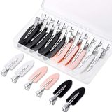 20 Pcs Sem Clipes De Cabelo De Curva, Sem Clipes De Cabelo De Linha Enrolar Clipes De Pino Com Caixa De Armazenamento Para Penteado Bangs Wa