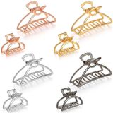 8 Peças Clipes De Garra De Cabelo De Metal, Inclui 3 Polegadas Grande Tamanho Cabelo Captura Barrette Mandíbula Clamp E 1,57 Polegadas Peque