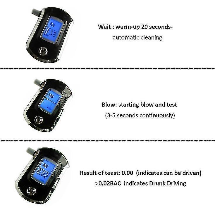 Profissional Digital Breath Álcool Breathalyzer Lcd Display - Carrefour