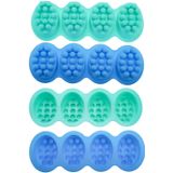 4 Moldes De Silicona Para Barra De Masaje De 4 Cavidades, Hechos A Mano, Para Hacer Jabón, Hacer Velas, Arcilla Polimérica