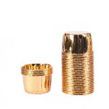 50pcs Coxa De Ouro E Prata Revestido Copo De Rolo, Rolo Grande