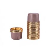 50pcs Coxa De Ouro E Prata Revestido Copo De Rolo, Rolo Grande
