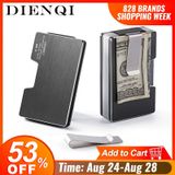 Antirroubo Metal Card Holder Rfid Wallet Men Bolsa Black Sma