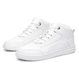 Moda Coreana Masculina All-match Sapatos Esportivos -branco 39