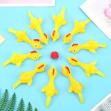 12pcs Engraçado Rir Borracha Frango Elástico Voando Turquia Fing