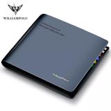 Luxo Brand Office Leather Wallets Homem Maduro, Carteira Bifold