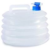 3/5l Caixa De Água Dobrável Tanque De Água Dobrável Recipiente De Água Dobrável Com Torneira Transparente Plástico Bpa-free Para Acampar Cam
