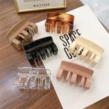 Folha De Acetato De 6pcs Hairpin, Geometria Simples E Elegante