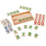 Cartão De Aprendizagem Montessori Para Crianças - Auxiliares De Ensino De Matemática Para