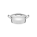 Caçarola Tramontina Professional Em Aço Inox Fundo Triplo Com Tampa Plana 16 Cm 1,4 L
