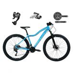 Bicicleta Feminina Aro 29 Absolute Hera 27v Câmbios Shimano Altus Freios Hidráulicos - Azul Tam.15