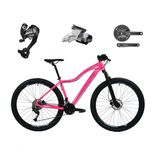 Bicicleta Feminina Aro 29 Absolute Hera 27v Câmbios Shimano Altus Freios Hidráulicos - Rosa Tam.17