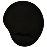 Mouse Pad com Apoio de Gel Medio - Preto