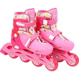 Kit Patins 2 Em 1 4 Rodas Tamanho 32/35 Princesas - Bbr