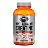 Creatina Kre-alkalyn 750mg Now Foods 240cáps Importado