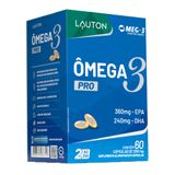 Omega 3 Pró Lauton Óleo Peixe Epa/dha 60cáp