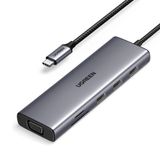 Hub Adaptador Ugreen 10 Em 1 4k/30hz Usb-c Cinza