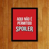 Placa Decorativa Aqui Não É Permitido Spoiler