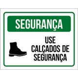 Placa De Segurança - Use Calçados De Segurança (18x23)