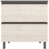 Balcão Bartira Cristal Mdp 15mm Com 2 Portas - 80cm De Largura