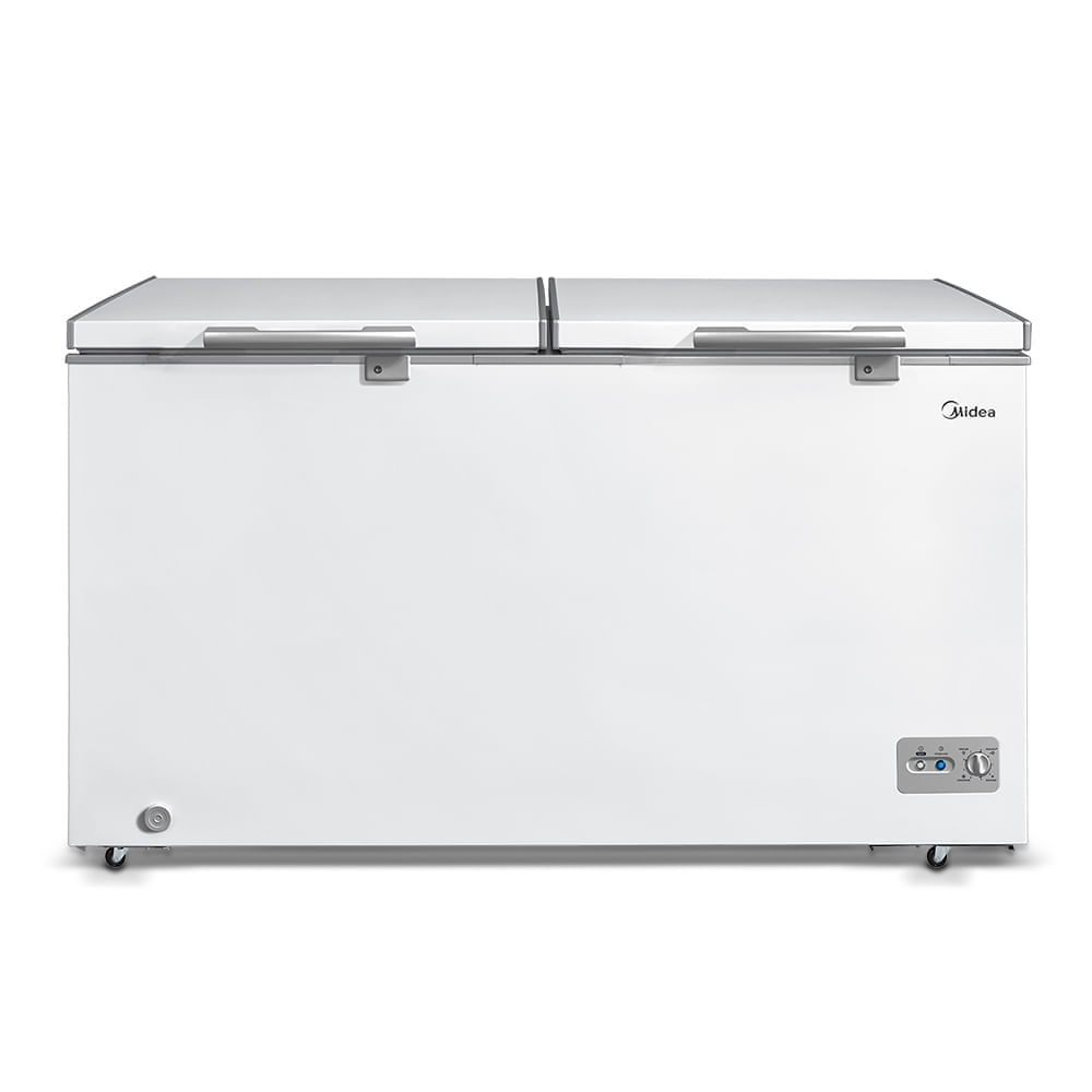 Freezer Horizontal 2 Portas 362l 3 Em 1 Branco Midea Mdrc522fzd011 - 127v