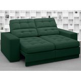 Sofá Jobim 1,70m Assento Retrátil e Reclinável Velosuede Grafite - NETSOFAS
