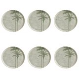 Conjunto De Pratos Rasos 06 Peças Bio Tropicália Porto Brasil