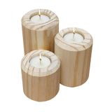 Suporte Para Velas Rechaud Madeira Natural Decorativo