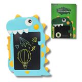 Mini Tablet Lousa Mágica Desenho Infantil Lcd Dino Azul