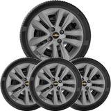 4un Calota Onix Prisma Agile Corsa Aro 15 Grafite 192cp